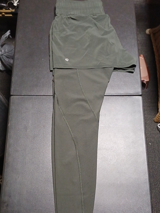 lululemon athletica Pants - lululemon athletica Olive Green Skirted Leggings